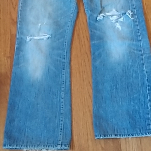 AJ/Armani Distressed Bootcut Jeans sz 32 - Picture 12 of 13